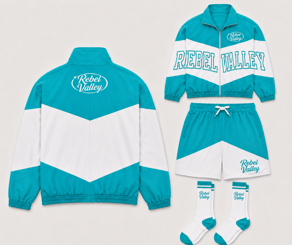 "TURQUOISE" REBELVALLEY WINDBREAKER SET WITH SOCKS